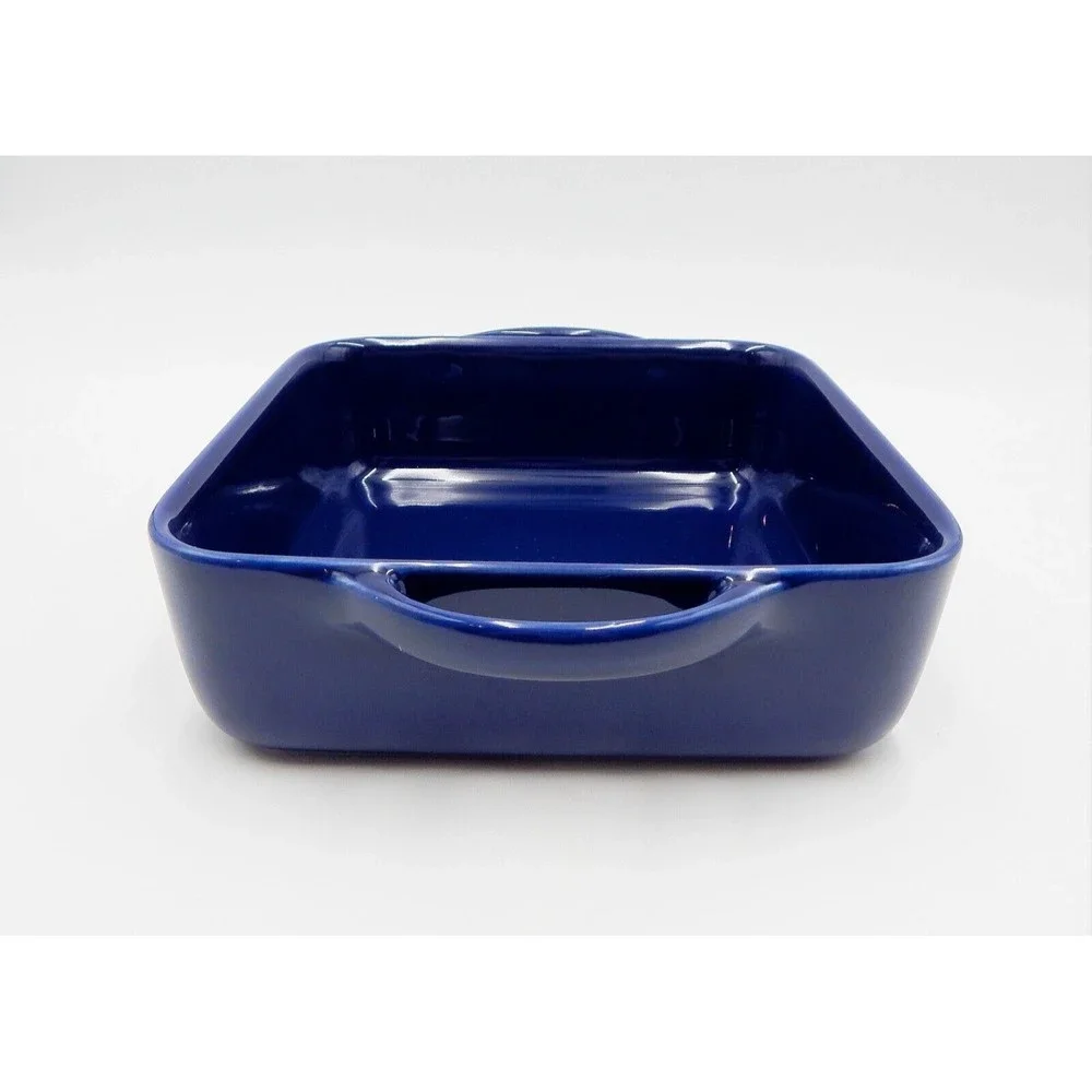 Williams Sonoma Blue Square Baker Ovenware 9x9 Made in Portugal